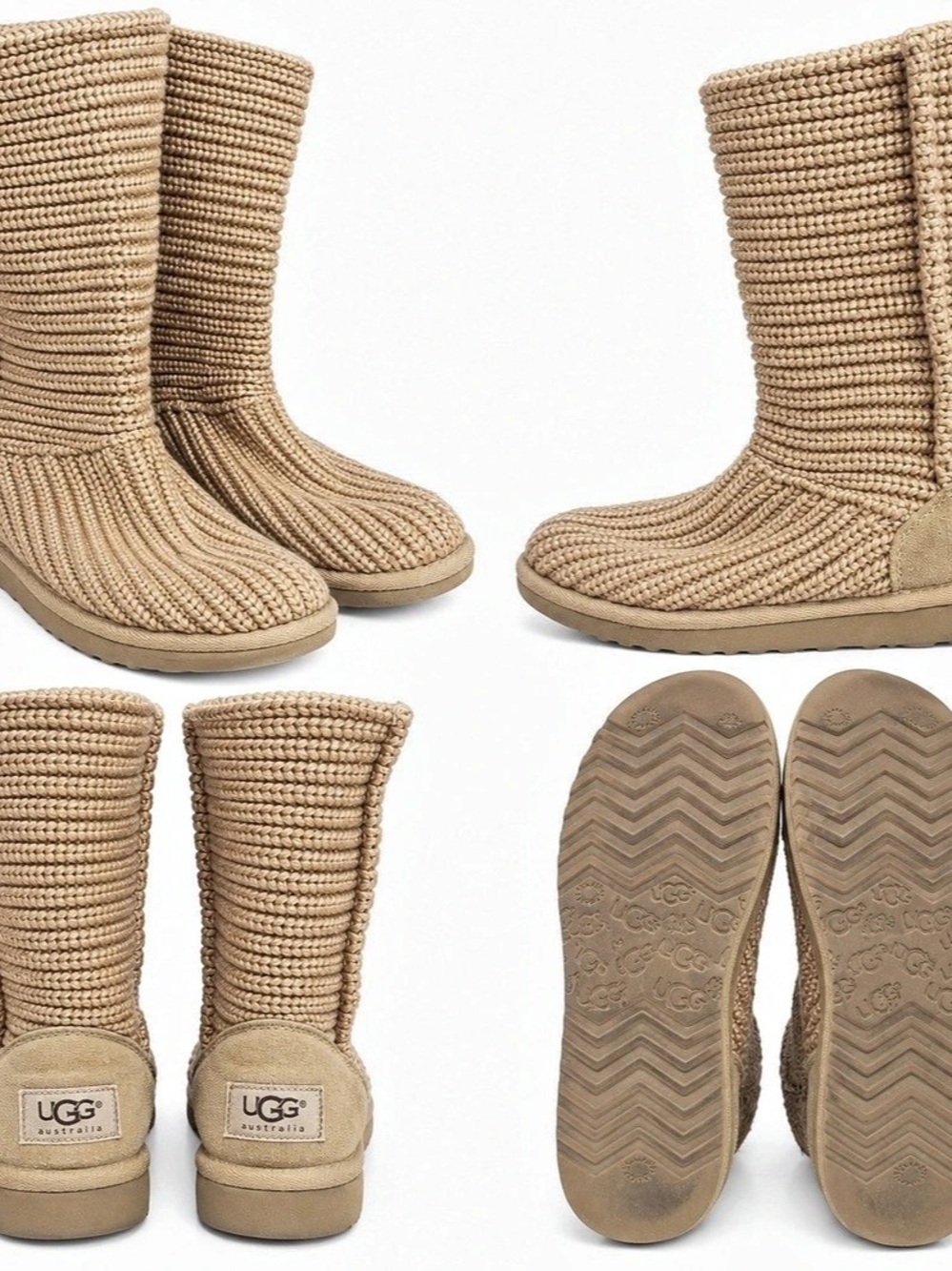 UGG Classic Tall Chunky Knit Boot Brown